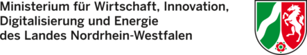 Logo des Ministerium für Wirtschaft, Innovation, Digitalisierung und Energie des Landes Nordrhein-Westfalen, Kooperationspartner des Kompetenzzentrums Digitalisierung