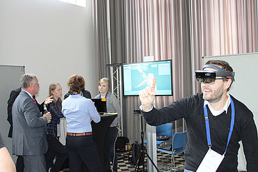 Impressionen der Informationsveranstaltung zum Thema Digitale Modellregionen in NRW am 15. Oktober 2019 in Gelsenkirchen.